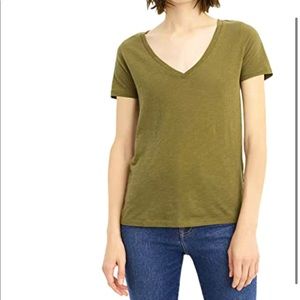 J. Crew V Neck Short Sleeve Tissue Tee